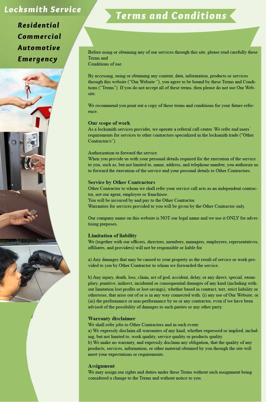 Jamison PA Locksmith Store Jamison, PA 215-277-2116 - terms-and-condition-c-22